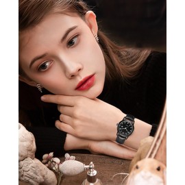CIVO Damen Uhren Leder Armbanduhr: Analog Klein Minimalistische Wasserdicht Elegante Kleid Geschenke fur Frauen