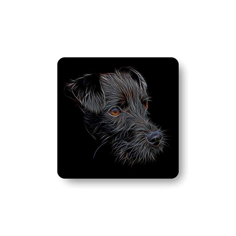 Fractal Artworks Patterdale Terrier Coaster with Stunning Fractal Art Design