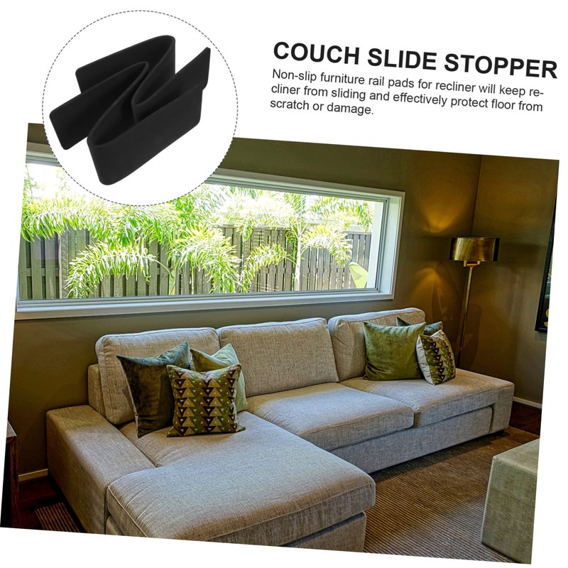 TEHAUX 2Pcs Non Slip Rubber Furniture Pads for Chairs and