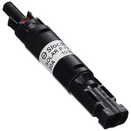 Renogy 30A Male and Female Connector Waterproof in-Line Fuse Holder, 30A, Black