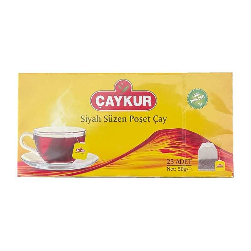 Turkish Black Tea Bags Çaykur- 2 package / Total 50