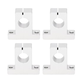4 Pcs Rail Guide Support Aliminum Alloy Linear Motion Bracket 16mm Rod Linear Shaft Support for Electronic Equipment
