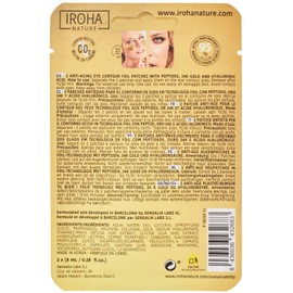 Iroha Divine Collection Augenpads Extra Firmness mit 24 K Gold und Collagen, 2 Stück