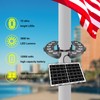 Flag Pole Light Solar Powered 6000K Brightest Solar Flag Pole