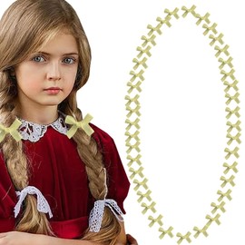 NiceYnn 40 Stück Haarspangen, Krokodil, Schleife, Mini-Haarspangen, Frisierzubehör für Frauen, Mädchen, Geburtstag, Party, Gelb