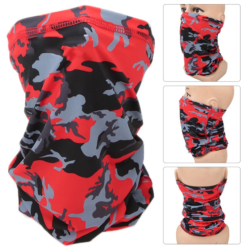 Summer Outdoor Ice Silk Scarf Sun Protection Face Towel Mask