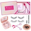 Unbranded Dual Magnetic Eyelashes, Magnetic Eyelashes without Eyeliner 4D Natural