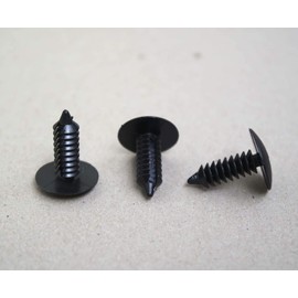 50 Pack Strapping Rivets Fasteners Medium Multi-Gauge 3/4" Length for Patio Lounge Chair Strap Repair Webbing for 3/16" or 7/32" Hole Black or White Color (Black)