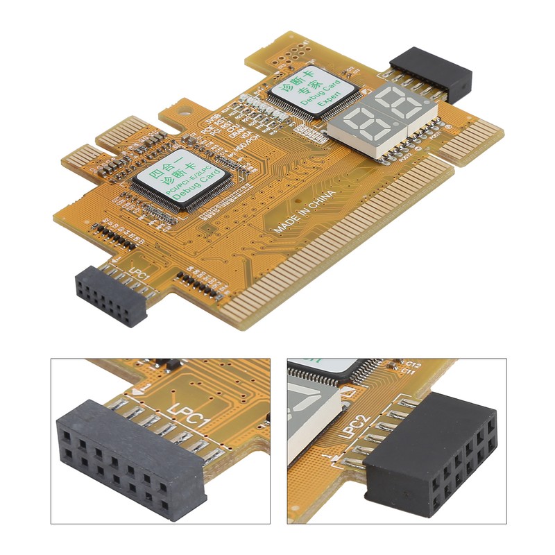 Desktop Diagnostic Card PCI PCIE 2LPC 4in1 Analyzer Motherboard 2Bit