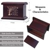 6 Inch Small Wooden Urn for Human Ashes - Keepsake