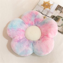Flower Floor Cute Flower Shaped Cushion Plush Decor Tatami Flower-Shaped Seat Cushion Chair Cushion Sofa Cushion Decorative Cushion (50 x 50 cm, Multi-Colour)