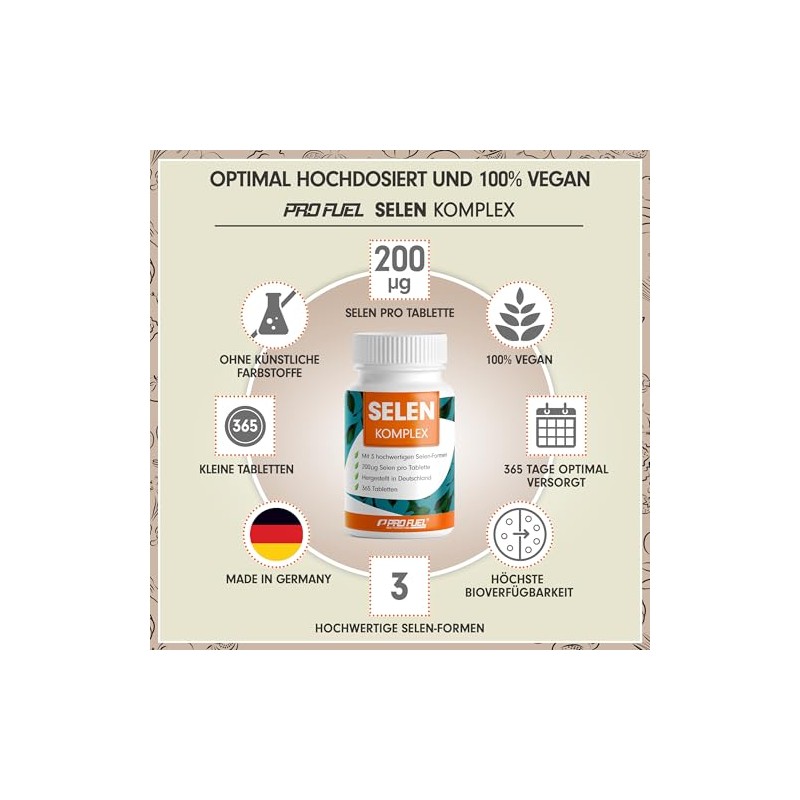 Selenium High Dose 365 x Selenium 200 μg Tablets -