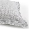 LaMont Home Woven Jacquard Standard Sham, Grey/White