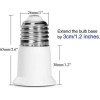 SumVibe 4 pack Light Bulb Socket Extender E26/27 Screw-In Adapter