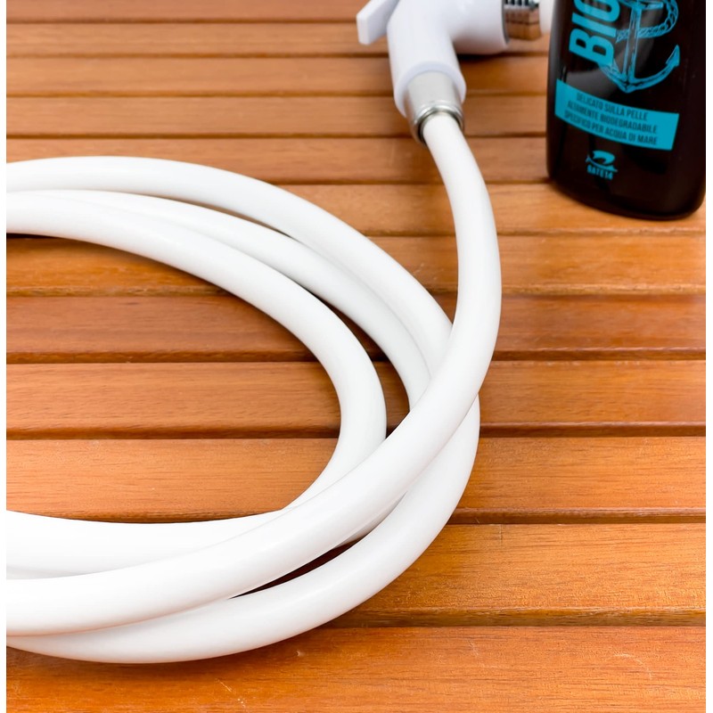 GATE14® White PVC Flexible Shower Hose 2.5m