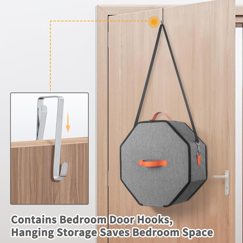 kushon Hat Storage Box for Women & Men, Hardboard Support