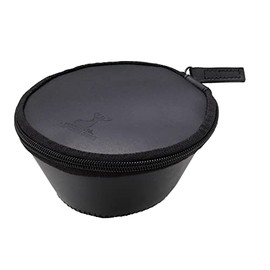 CAPTAIN STAG Sierra Cup Case for 320ml Sierra Cup, Genuine Leather Case, Black UM-1581