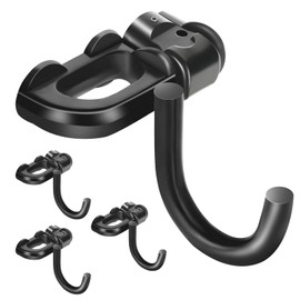4pcs L-Track Hook Double Stud Tie Down Fitting | L Track Accessories for Enclosed Trailer for Rail Truck Bed