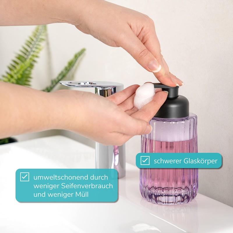 bremermann Soap Dispenser, Foam Soap Dispenser, Soap Dispenser (Lavender)