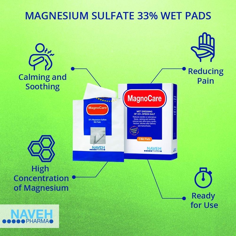MAGNOX MagnoCare | Magnesium & Epsom Salt Wet Pads to