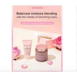 Mary & May Vegan Rose Hyaluronic Mask Special Set (2pcs) Tipo de piel Todo tipo de piel