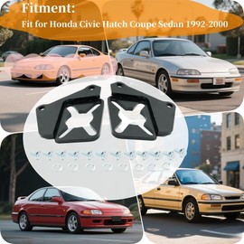 Rear Disc Conversion Brackets for Honda Civic Hatch Coupe Sedan 1992 1993 1994 1995 1996 1997 1998 1999 2000 Disc Rear Brake Conversion Brackets Kit