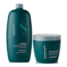 Alfaparf Semi Di Lino Shampoo de Reconstrucción 1l + Mascarilla 500g