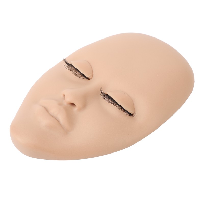 Lash Mannequin Head Reusable Soft Rubber 3D Effects Replaced Eyelids