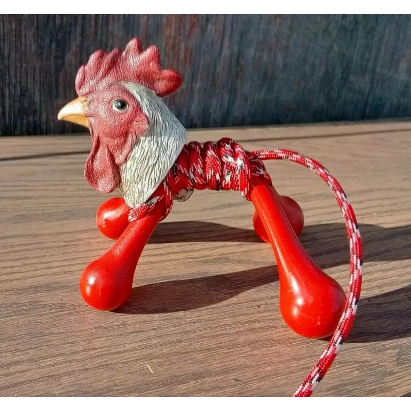 ROOSTER CROWS MICRO Chicken Roping Dummy w/ 2-Chicken Ropes Roping