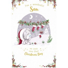 Me To You Bear Wonderful Son Christmas Card