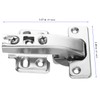 YUENPUN 10 Pack 90 Degree Kitchen Cupboard Hinges, Blind Corner