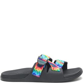 Chaco womens Chillos Slide Sandal, Dark Tie Dye, 9 US