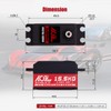 AGFRC 15.5KG Low-Profile High-Torque Steering-Servo - Brushless Digital Metal Gear