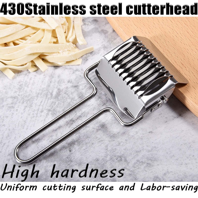 Pasta Noodle Cutter Stainless Steel Pasta Spaghetti Maker Noodle Lattice
