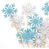 Confetti! - Snow Flake Cupcake Toppers Toothpicks, Sliver/Blue/Snow (Pack of