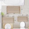 Waffle Bath Mat Set of 2, Absorbent Waffle Bathroom Rug