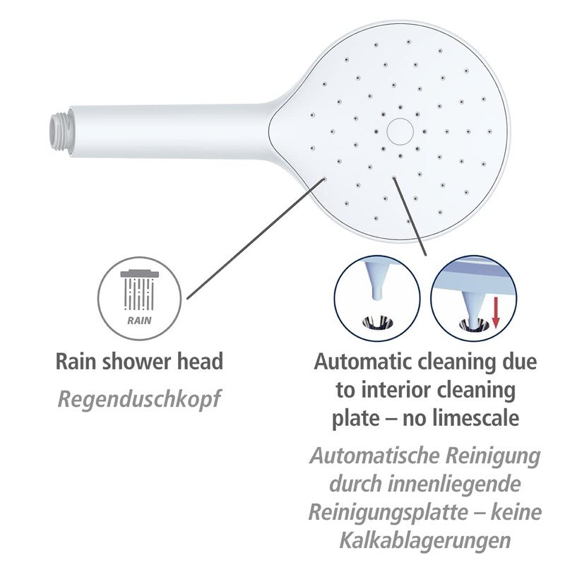 Wenko Wenko Shower Head Automatic Cleaning Shower Head Anti-Limescale with