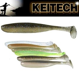 KEITECH Easy Shiner 76 mm, 100 mm, 114 mm, 127 mm Rubber Fish Bait, Soft Bait Lures for Perch, Zander, Pike