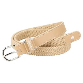 Cox Sportif Golf LG4FBL00L Women's Mesh Belt, 0.8 inch (20 mm) Width, Maximum Length 37.4 inches (95 cm), Stretch, Sports, Comfortable, Golf,, BG00 (beige)