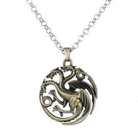 LUREME Inspired Targaryen Pendant Costume Necklace-Antique Bronze (nl005382-3)