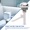TOPBATHY Toilet Push Button Replacement Single Flush Toilet Switch Kit