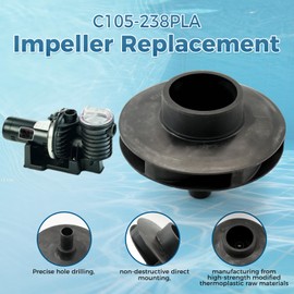 APOIINLE C105-238PLA Impeller Assembly, Compatible with Pentair Pump Impeller Assembly for Sta-Rite IntelliPro VS, Max-E-Pro, Max-E-Glas II & Dura-Glas II Inground Pool & Spa Pumps