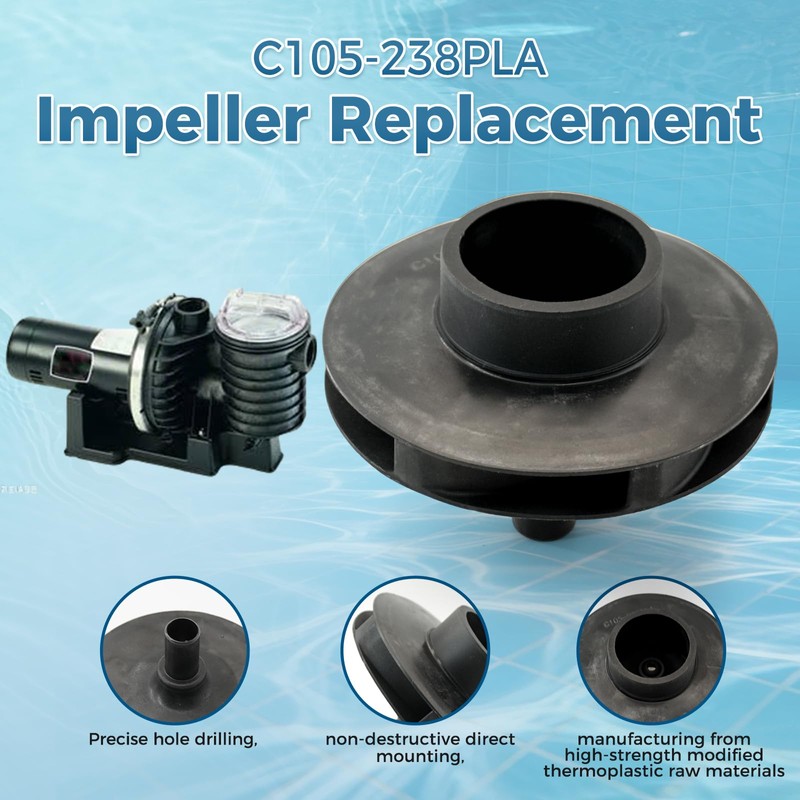 APOIINLE C105-238PLA Impeller Assembly, Compatible with Pentair Pump Impeller Assembly