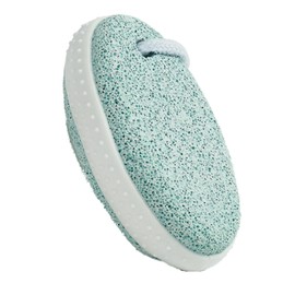 fogman Natural Pumice Stone Heel Exfoliating Stylish Anti-slip Hanging Hanging Strap Included (Green)