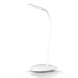 Brandson - USB Lamp, High Power LED Desk Lamp, LED Table Lamp, Office Lamp, Table Lamp, Bedside Lamp, Twistable Desk Lamp, 3 Brightness Levels, 70 Lumen, 3 W, High Light Efficiency, White