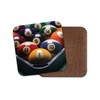 1 x Pool Balls Drinks Coaster - Snooker Dad Brother