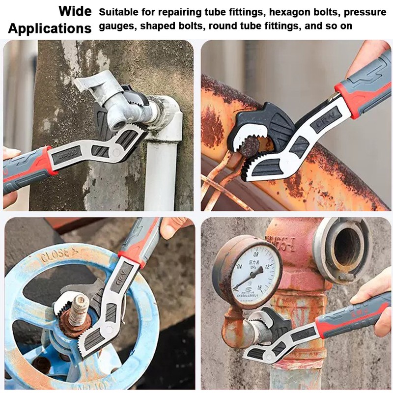 Multifunctional Wrench 40CR Chromium Vanadium Steel Self-Adjusting Wrench Quick Opening