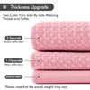 MIULEE Extra Long Waffle Weave Shower Curtain 84 Inch Long