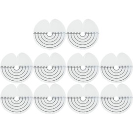 10 Protectores Transparentes de Luz Ultravioleta Y Calor para Extensiones de Cabello con Luz V Láminas Aislantes Transparentes para Bloquear El Pegamento Y Resistir El Calor En Herramientas