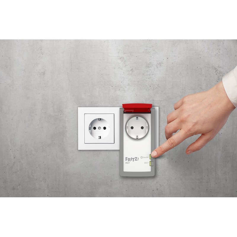 Avm Fritz!Dect 210 Intelligent Socket for Smart Home with Splash